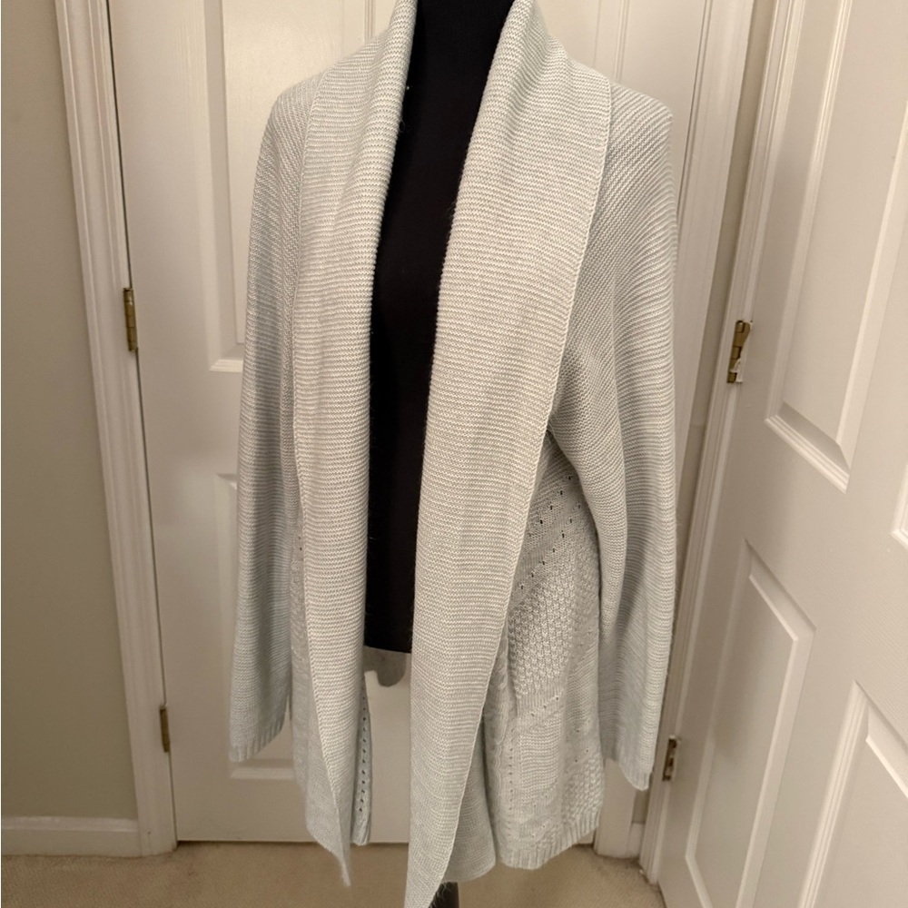 Torrid Light Gray Open Front Cardigan